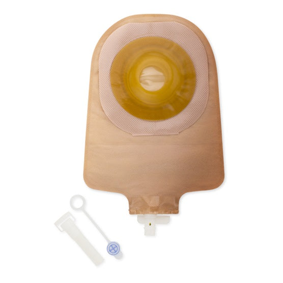 Premier One-Piece Urostomy Pouch Convex Flextend Barrier, Pre-Cut Stoma Opening 1-1/4" (32mm), Transparent 9" (23cm)