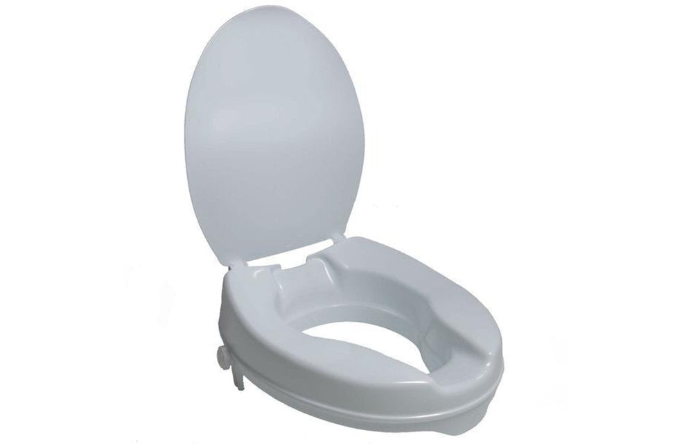 Airway 2" Molded Raised Toilet Seat With Lid