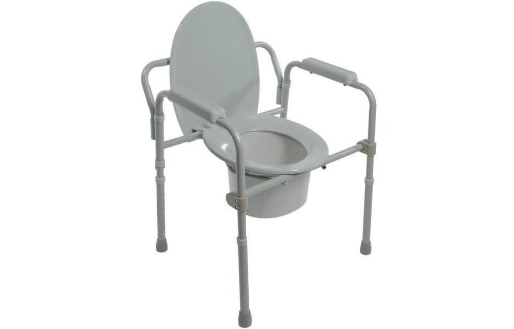 Airway Folding Steel Commode