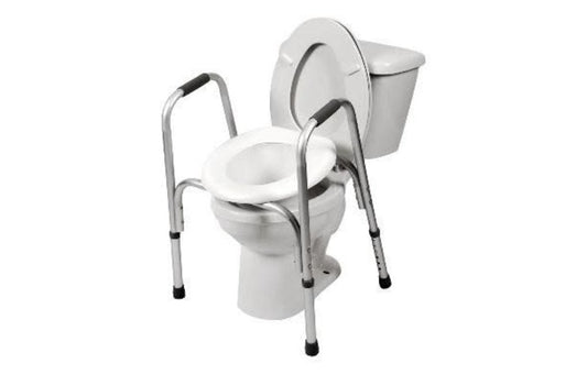 Airway Raised Toilet Seat With Safety Frame