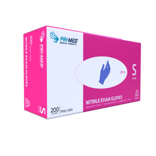 PRIMED® Advance Nitrile Exam Gloves, Small (Box 200 pcs)