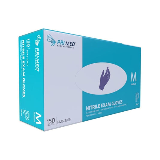 PRIMED® Pure™ Nitrile Exam Gloves, Medium (Box 1500 pcs)