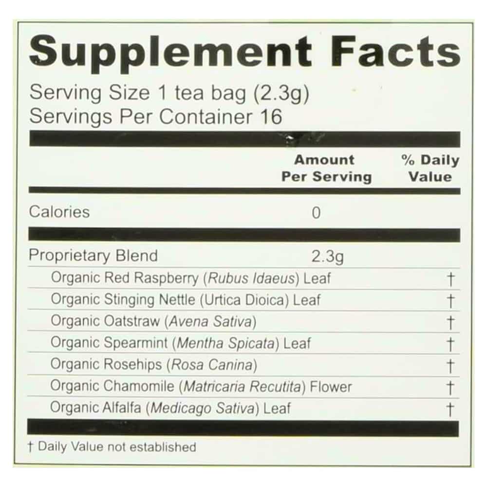 red raspberry leaf tea