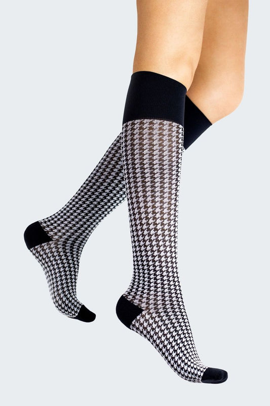 Rejuva® Houndstooth Knee High