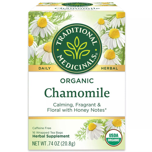 Traditional Medicinals Organic Wrapped Tea Bags - Chamomile - 16's