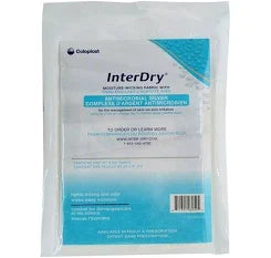 InterDry Ag Textile w/ Antimicrobial Silver Complex, 10 in. x 18 in. Individual Sheet