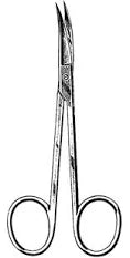Iris Scissors Curved 4-1/2in