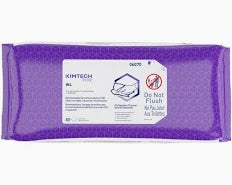 KIMTECH Pure W4 Cleaning Wiper with 70% Iso. Alcohol & 30% Deionized H2O, 11in. x 9in. - 400/Case