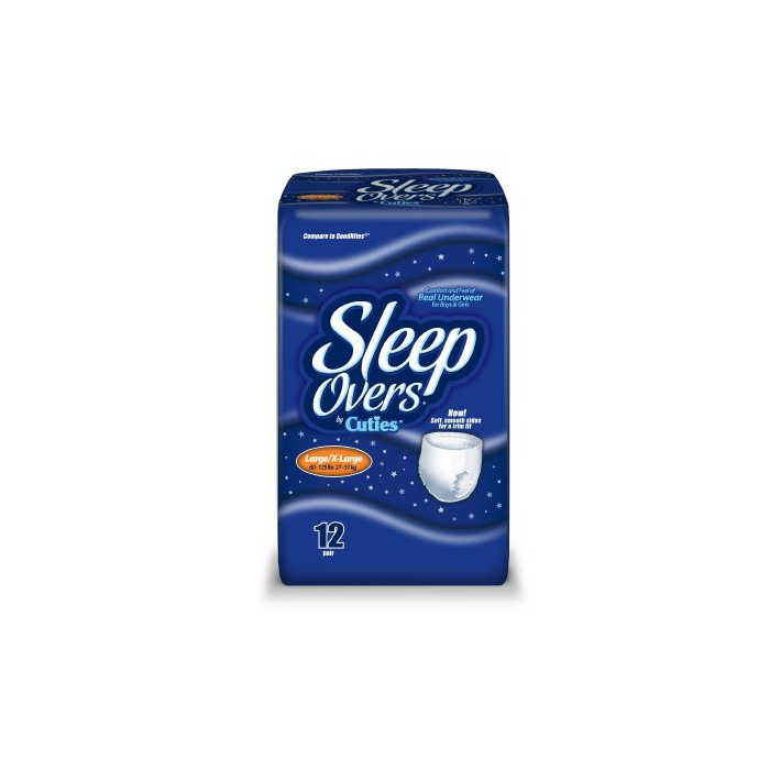 Sleep Overs, Day & Night Absorbency Pull Ups, Large/X-Large (60-125lbs), 48/Case
