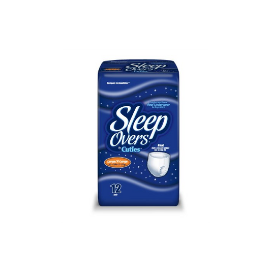 Sleep Overs, Day & Night Absorbency Pull Ups, Large/X-Large (60-125lbs), 48/Case