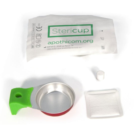 Stericup CLASSIC Cooker w/Attached Handle, Filter & Swab (Case 1000)