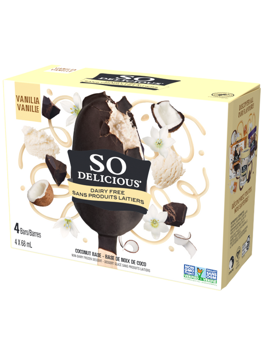 So Delicious: Coconut-Based Frozen Dessert Bars - 4 Pack
