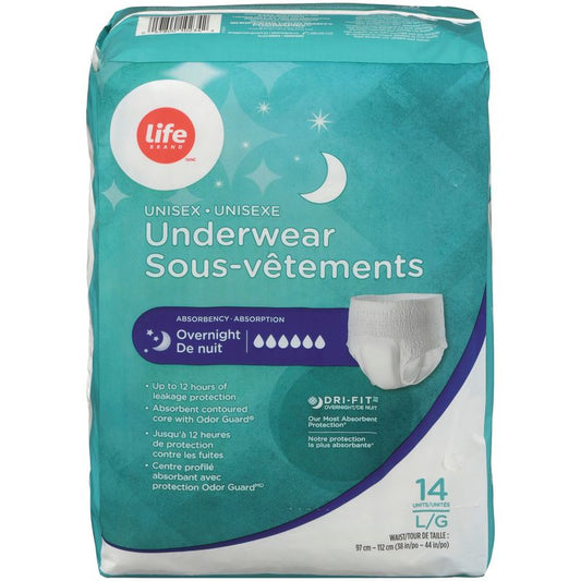 Unisex Overnight Underwear L