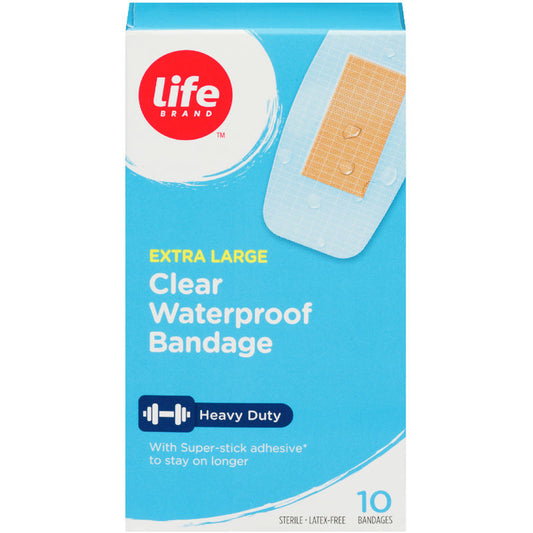 Extra Large Clear Waterproof Bandage, Heavy Duty