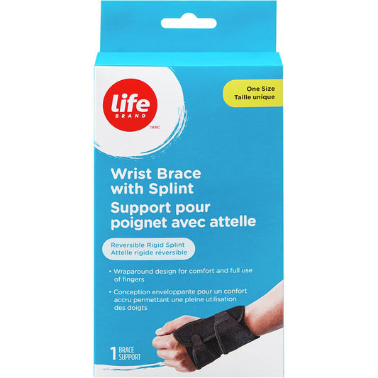 Wrist Brace with Splint One Size