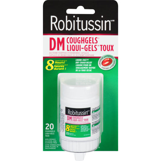 Robitussin DM CoughGels 20 Capsules