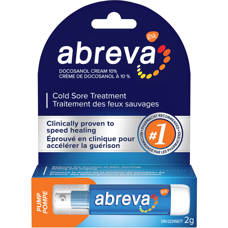 Abreva Cold Sore Treatment cream Tube 2g