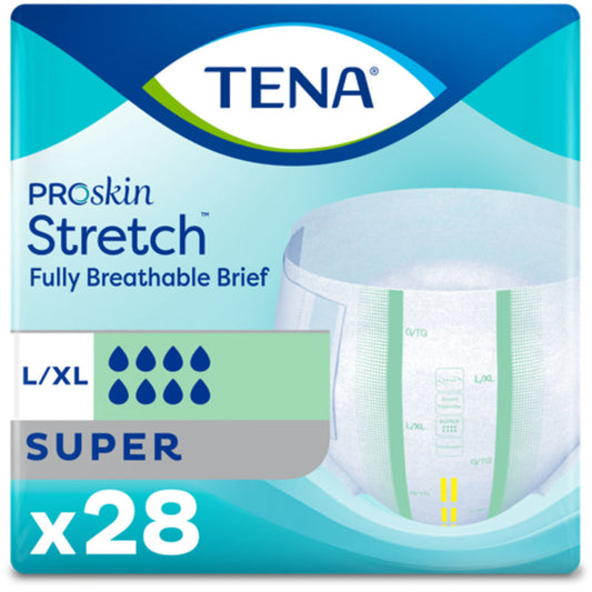 Stretch Adult Incontinence Brief, Super Absorbency, Large/X-Large, Green