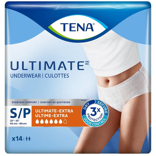 Unisex Incontinence Underwear, Ultimate Absorbency, Small