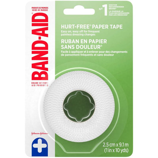 First Aid Paper Tape, 2.5 Centimetres by 9.1 Metres