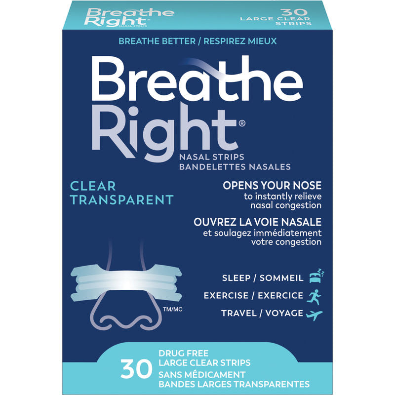 Nasal Strips Large Clear 30ct