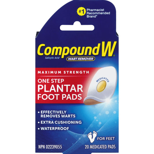 Compound W Maximum Strength One Step Plantar Foot Pads