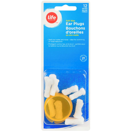 Soft wax ear plugs