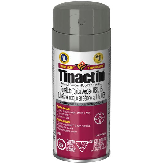 Tinactin Aerosol Powder, Antifungal treatment, 100 g