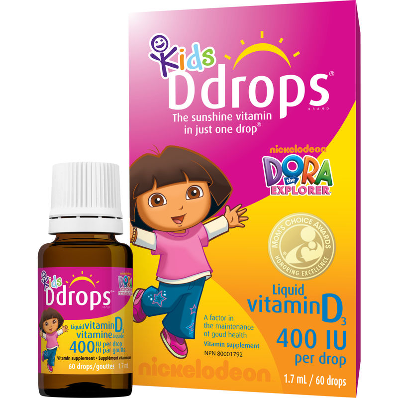 Kids Ddrops 400 IU Vitamin D3 - 60 drops