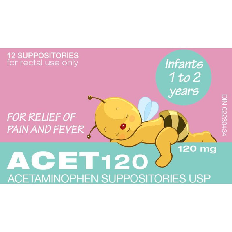 ACET 120mg Suppositories