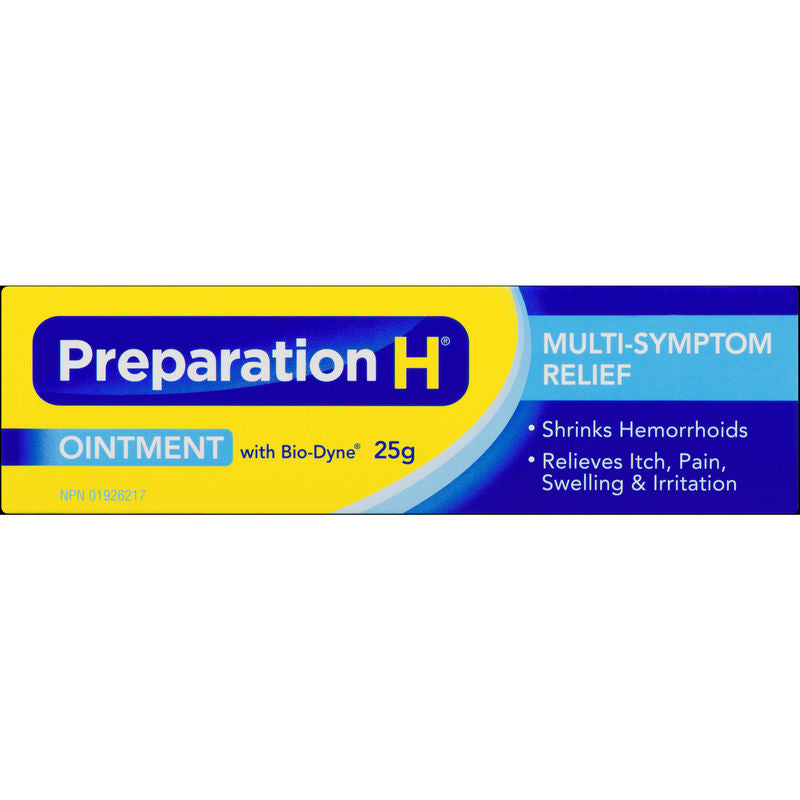 Preparation H® Multi-Symptom Hemorrhoid Treatment Ointment with Bio-Dyne, 25g Tube