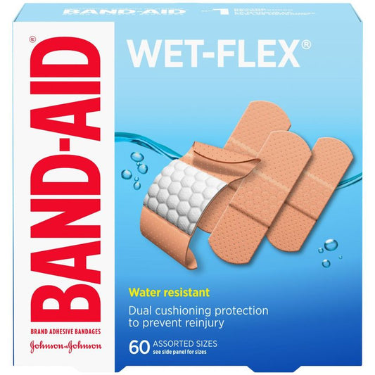 Wet-Flex Adhesive Bandages, Waterproof