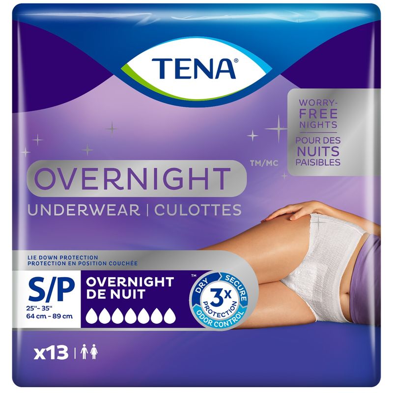 Overnight Incontinence Underwear, Small