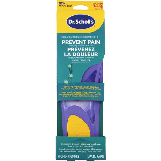 Prevent Pain Lower Body Protective Insoles, 1 Pair, Women's 6-10, Trim to Fit
