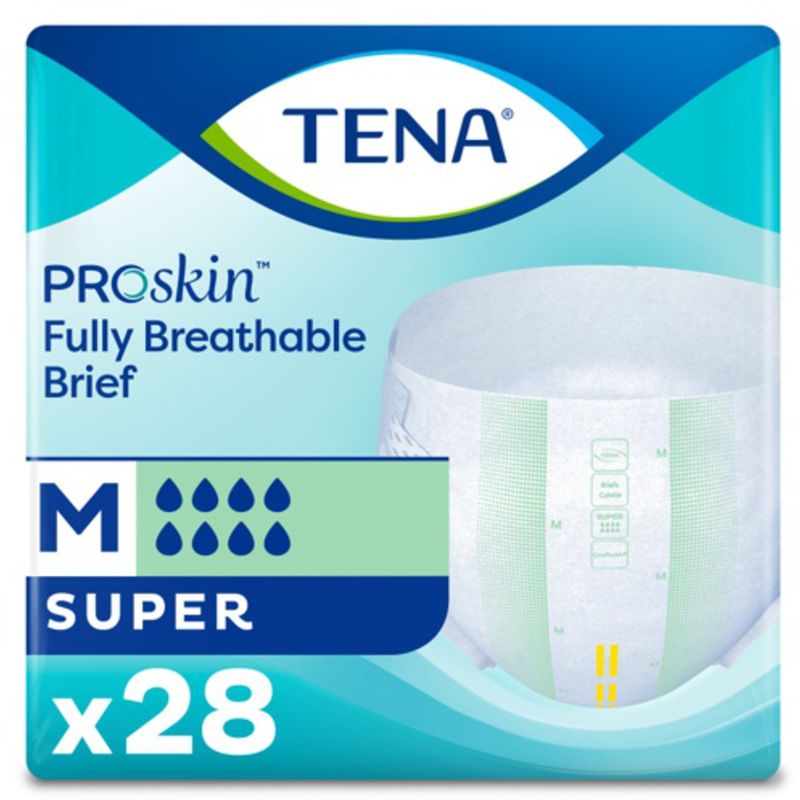 Adult Incontinence Brief, Super Absorbency, Medium, Green