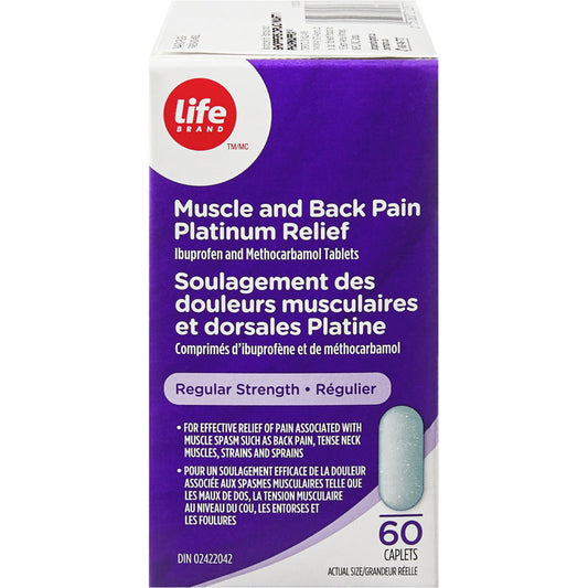 Muscle and Back Pain Platinum Relief - Regular Strength