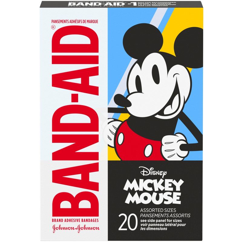 Adhesive Bandages for Kids, Disney Mickey Mouse