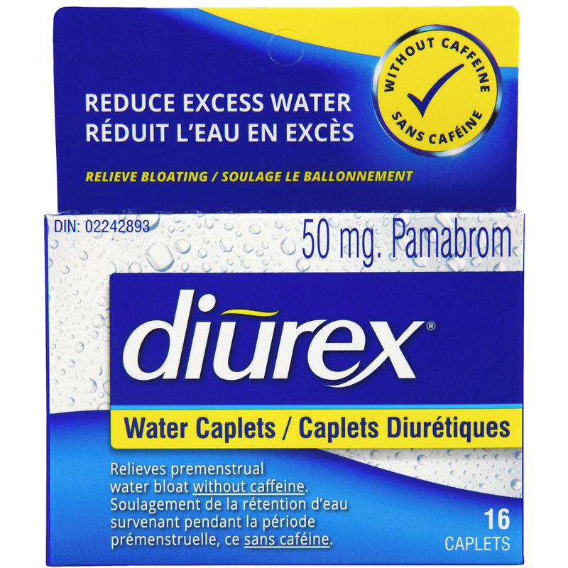 Diurex Water Caplets Caffeine Free 16ct