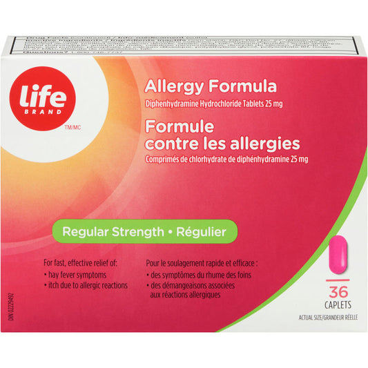 Allergy Formula Regular Strength - 36 caplets
