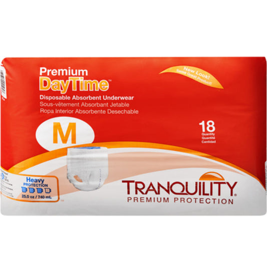 Premium DayTime Disposable Absorbent Underwear, Medium