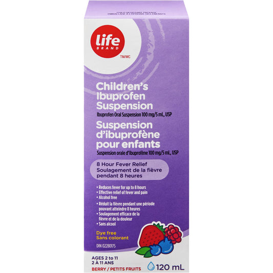 Children’s Ibuprofen Suspension, Ibuprofen Oral Suspension USP 100mg/5mL, Dye free