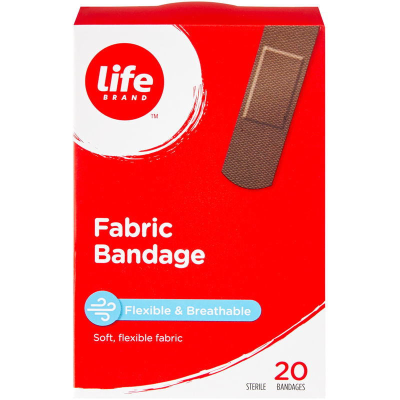 Fabric Bandages Dark 20ct