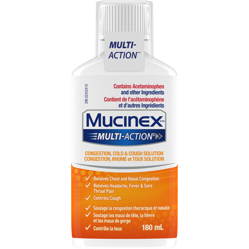 Multi-Action® Congestion, Cold & Cough Solution