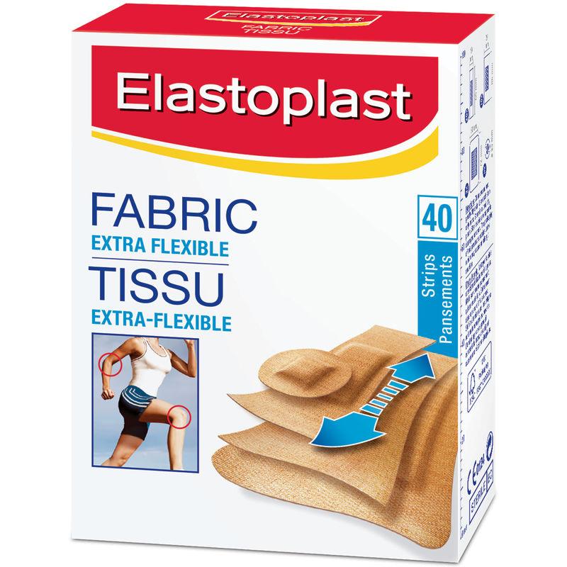 ELASTOPLAST Assorted Fabric Adhesive Bandages, 40 Strips