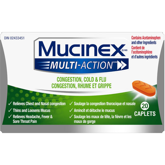 Multi-Action® Congestion, Cold & Flu Caplets