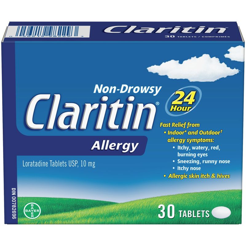 Claritin Allergy Medicine, 24-Hour Non-Drowsy Relief 10 mg, 30 Tablets