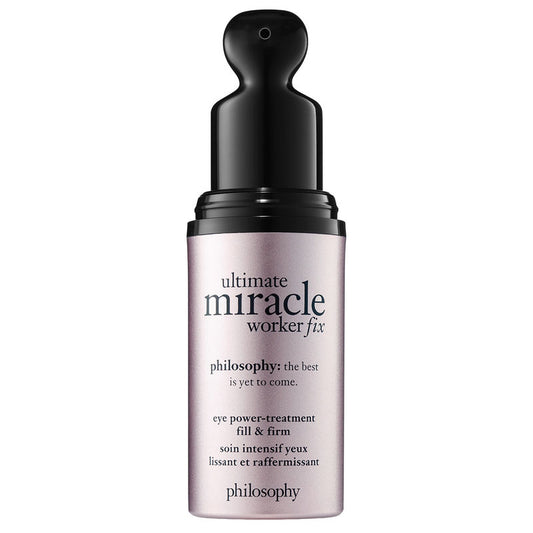 ultimate miracle worker fix eye power-treatment fill & firm with retinol & hyaluronic acid, hydrating, smoothes fine lines, lightweight