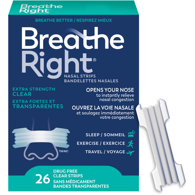 Nasal Strips Extra Clear 26 Clear Strips