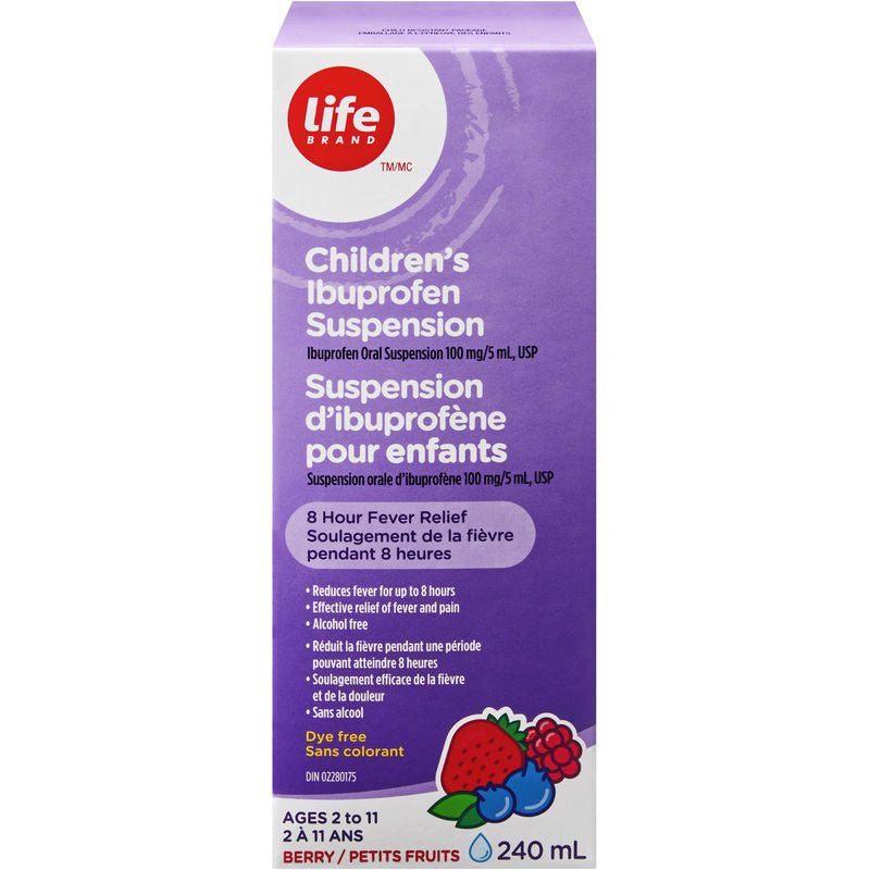 Children’s Ibuprofen Suspension, Ibuprofen Oral Suspension USP 100mg/5mL, Dye free