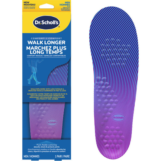 Athletic Series Fitness Walking Insoles, Men's, Sizes 8-14